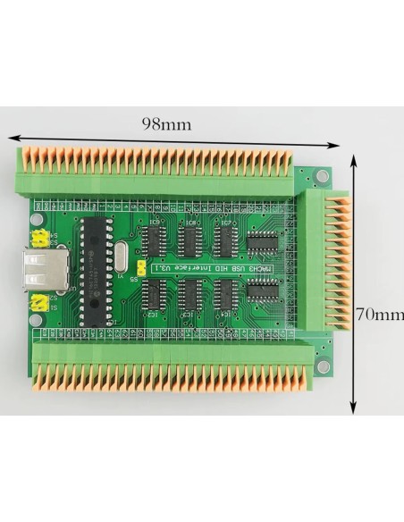 MACH3 USB HID Control Manual, Extended Current Board, 0-5V Voltage to 64 Digital for CNC