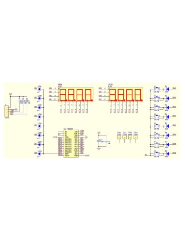 TM1638 LED Key 8 Digitis 7 seg LED