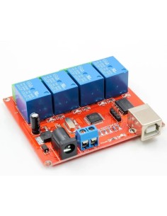 USB Relay Modulo 4 canais 5V