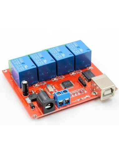 USB Relay Modulo 4 canais 5V