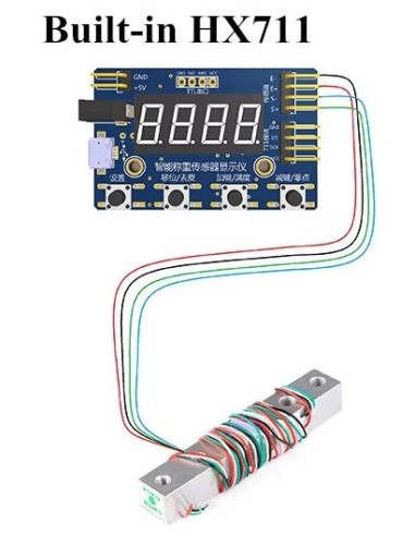 STC8H1K28 c/ HX710B Load Cell Module 3 display Led 4 Digititos
