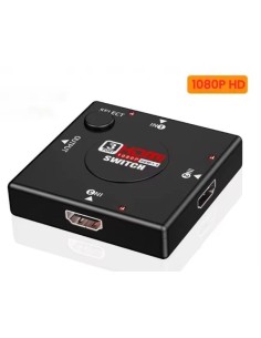 Switch compatível com hdmi, 3 portas 1080P
