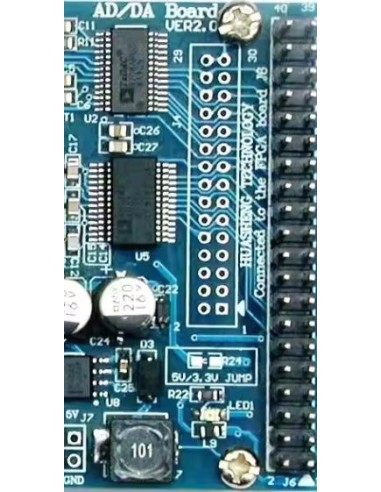 Modulo Fpga Placa AD 125 Msps  AD9280 8 bit DA 3 Msps * Bit DAC9708