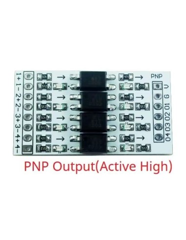 Modulo Opisolador 4 canais in 24V out 5 V Active High