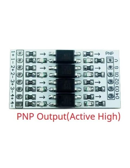 Modulo Opisolador 4 canais in 24V out 5 V Active High