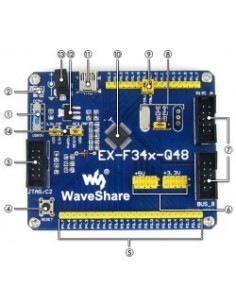 8051F340 WAVESHARE EX-F34X-Q48 2