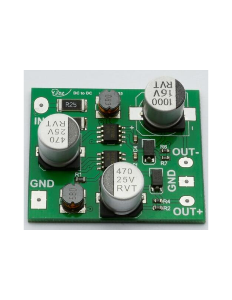 Módulo conversor DC-DC Entrada 5 a 12V  com saída simétrica ±12V (1W)