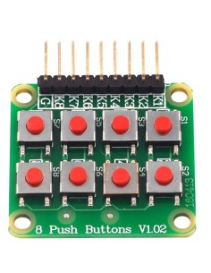 Placa com 8 teclas terra comum