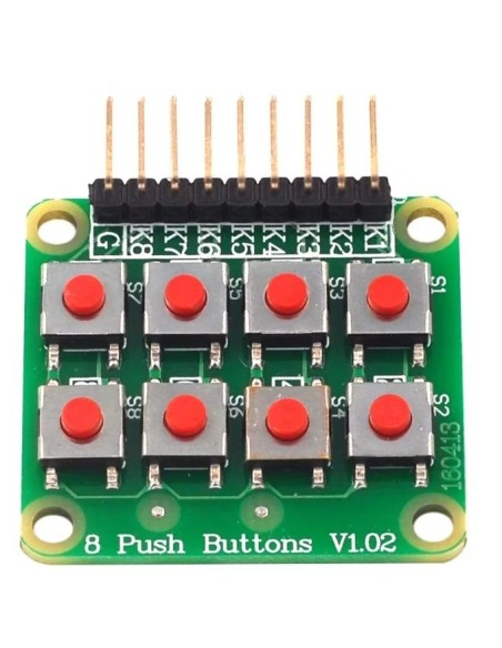 Placa com 8 teclas terra comum