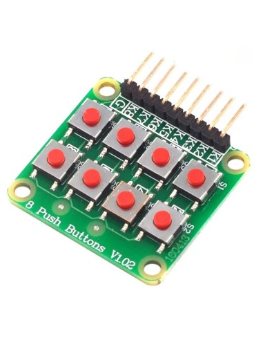 Placa com 8 teclas terra comum