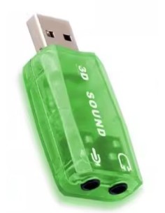 Placa de som C‑Media CM119, 16 Bit