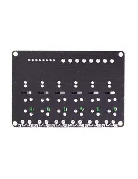Placa de 6 reles de estado Solido