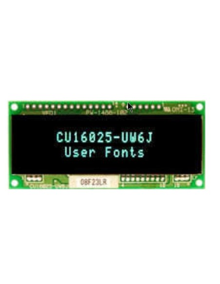 Modulo VFD 16 x 2  CU16025-UW6J Noritake LCD Emulation. Single 5V Supply