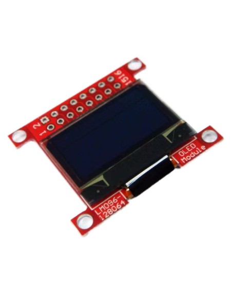 Módulo de Display OLED Tiny 0.96 128x64 3.3V 5V SSD1306 16 pinos paralelo SPI IIC LM096