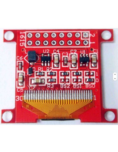Módulo de Display OLED Tiny 0.96 128x64 3.3V 5V SSD1306 16 pinos paralelo SPI IIC LM096