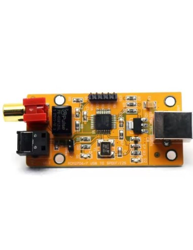 Placa de som USB PCM2706C DAC de saída óptica toslink, coaxial SPDIF e I2S