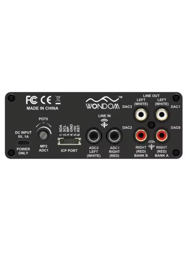 Wondow Adau1701 2.1 in 4.0 out  dsp Opera com sigmastudio Analog devices AA-AP23123