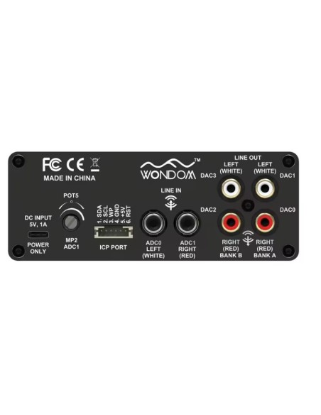 Wondow Adau1701 2.1 in 4.0 out  dsp Opera com sigmastudio Analog devices AA-AP23123