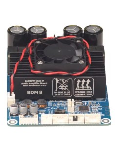 Wondow bdm8  Amplificador de áudio  300w + 300w tpa3255 bluetooth 5.3com dsp BP1048B2 pc ui