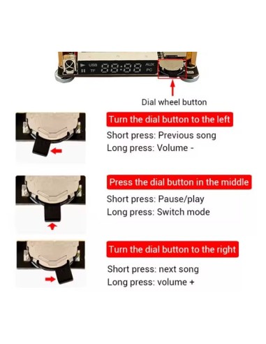 ZK‑DAM‑K1 DSP BT – Decodificador de Áudio com Bluetooth, U‑Disk, SPDIF e SD Card
