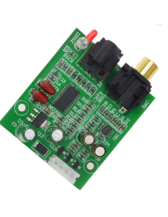 Cyrrus 8416-zzz Digital Audio Decoder, DAC 24 Bit, 192K, fibra Ã³ptica, decodificador coaxial, entrada de sinal, saÃ­da estÃ©reo 2