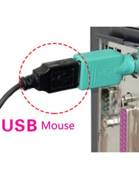 Adaptador Mouse Ps2 para Mouse USB ( macho / femea )