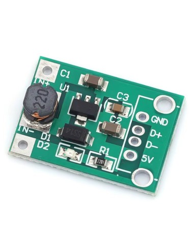 Módulo DC‑DC Booster Tensão de entrada: 0,9 V a 5 V DC Saida 5V para USB