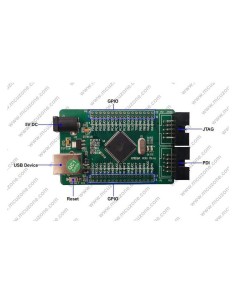 ATXMEGA64A3U MINIMUM SYSTEM BOARD WITH USB 2.0 DEVICE INTERFACE,