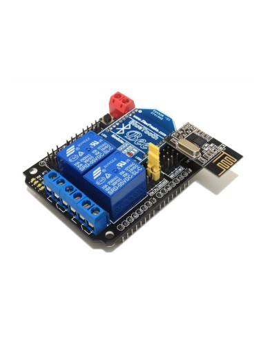 2 CHANNEL RELAY SHIELD FOR ARDUINO (WITH NRF24L01 XBEE/BTBEE INTERFACE )