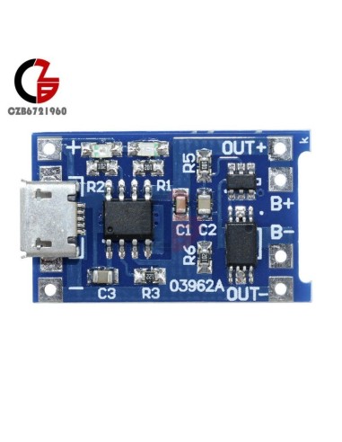 USB 5V 1A 18650 LITHIUM BATTERY CHARGER TP4056 Micro Usb