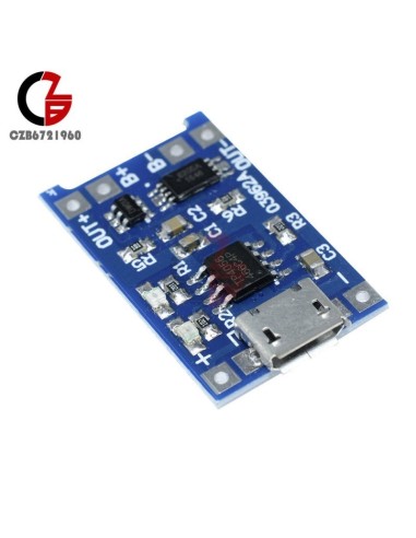 USB 5V 1A 18650 LITHIUM BATTERY CHARGER TP4056 Micro Usb