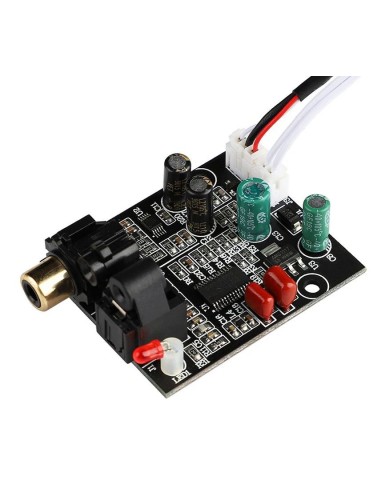 Cyrrus 8416-zzz Digital Audio Decoder, DAC 24 Bit, 192K, fibra Ã³ptica, decodificador coaxial, entrada de sinal, saÃ­da estÃ©reo