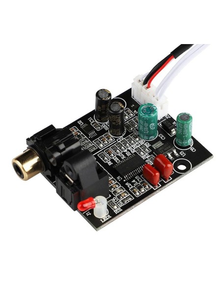 Cyrrus 8416-zzz Digital Audio Decoder, DAC 24 Bit, 192K, fibra Ã³ptica, decodificador coaxial, entrada de sinal, saÃ­da estÃ©reo