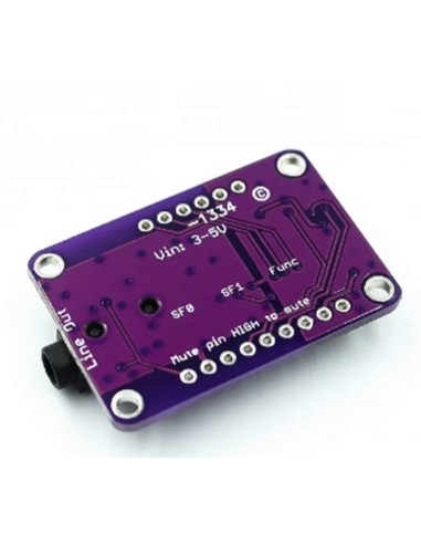 UDA1334A I2S-bus To 3mm phone  Audio DAC 24 bits 44.1 kHz s