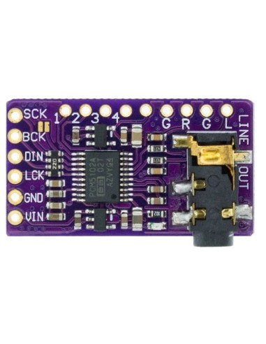 PCM5102A DAC I2S 2VRMS DirectPathâ„¢, 112dB Audio Stereo DAC with 32-bit, 384kHz PCM Interface