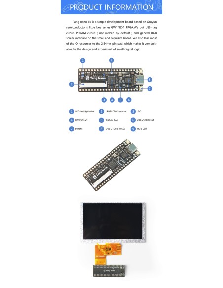 Sipped Tang Nano Sipeed FPGA GW1N-LV1QN48C6/I5 Gowin version 2774
