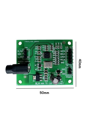 PCM1808  Single-Ended, Analog-Input 24-Bit, 96-kHz Stereo ADC Analogic to i2s