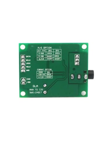 PCM1808  Single-Ended, Analog-Input 24-Bit, 96-kHz Stereo ADC Analogic to i2s