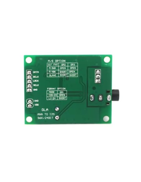 PCM1808  Single-Ended, Analog-Input 24-Bit, 96-kHz Stereo ADC Analogic to i2s