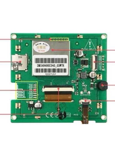 Smart Touch Screen - 4.0 inch HMI LCD Dwin dmg48480c040