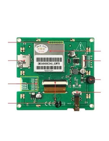 Smart Touch Screen - 4.0 inch HMI LCD Dwin dmg48480c040