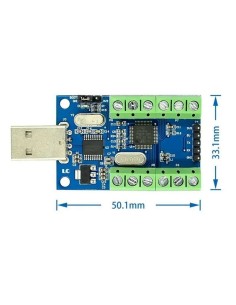 12bit interface usb 10 canais 12 bit  STM32F103C8T6 ADC-10-F103C 115Kbps