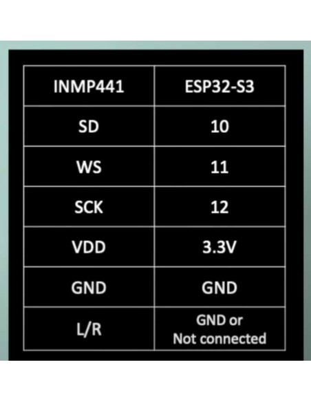 INMP441 MEMS microfone Omnidirecional i2S