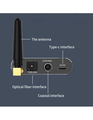 Bt 5.2 receptor Bluetooth sem fio APTX-H