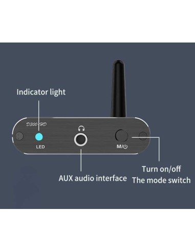 Bt 5.2 receptor Bluetooth sem fio APTX-H