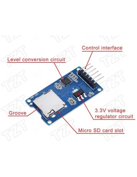 Micro Sd Card Reader module SPI 5V ou 3.3V