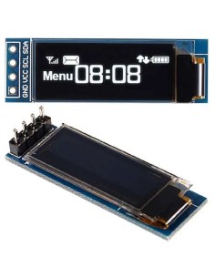 Display LCD OLED Driver IIC I2C, Tela Serial I2C, SSD1306, 0.91 ", 128x32, 4Pin, 3.3V, 5V 2