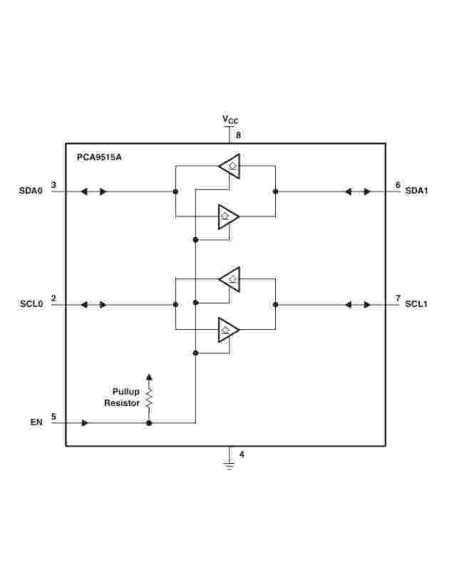 PCA9515A Dual Bidirectional I 2C Bus and SMBus Repeater 400khz
