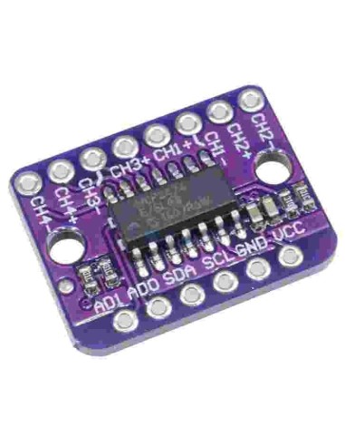 MCP3424  18-Bit, 240SPS, 4-Channel ADC DC 2.7V-5.5V