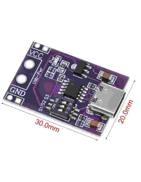 PD/QC/AFC  5V 9V 12V 15V 20V Tensão Fixa Saí­da Tipo-C USB